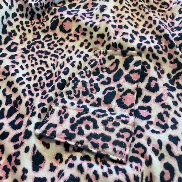 Kuoser Pink Leopard Print Dog Onesie Costume - Picture 4 of 11